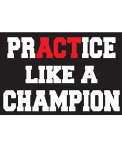 Motivational Sign - Practice Like A Champion