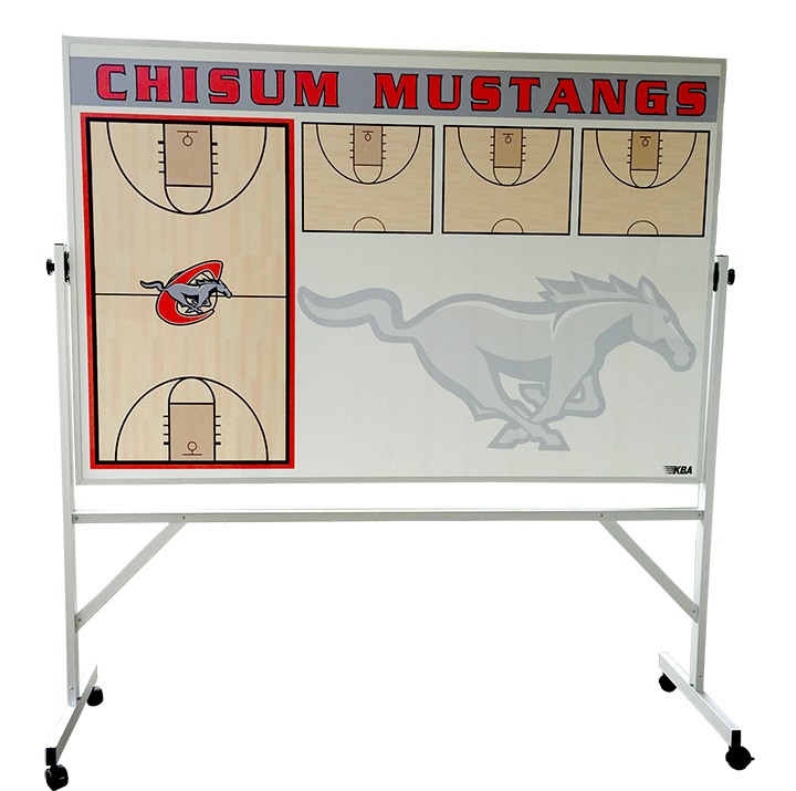 Basketball Roll-A-Way Playmaker Dry Erase and Magnetic Board