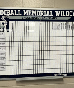 custom basketball goal whiteboard 4x5 KBA