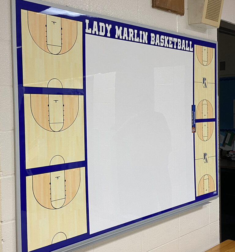 Custom Athletic Whiteboard Custom Wall Mount Boards KBA