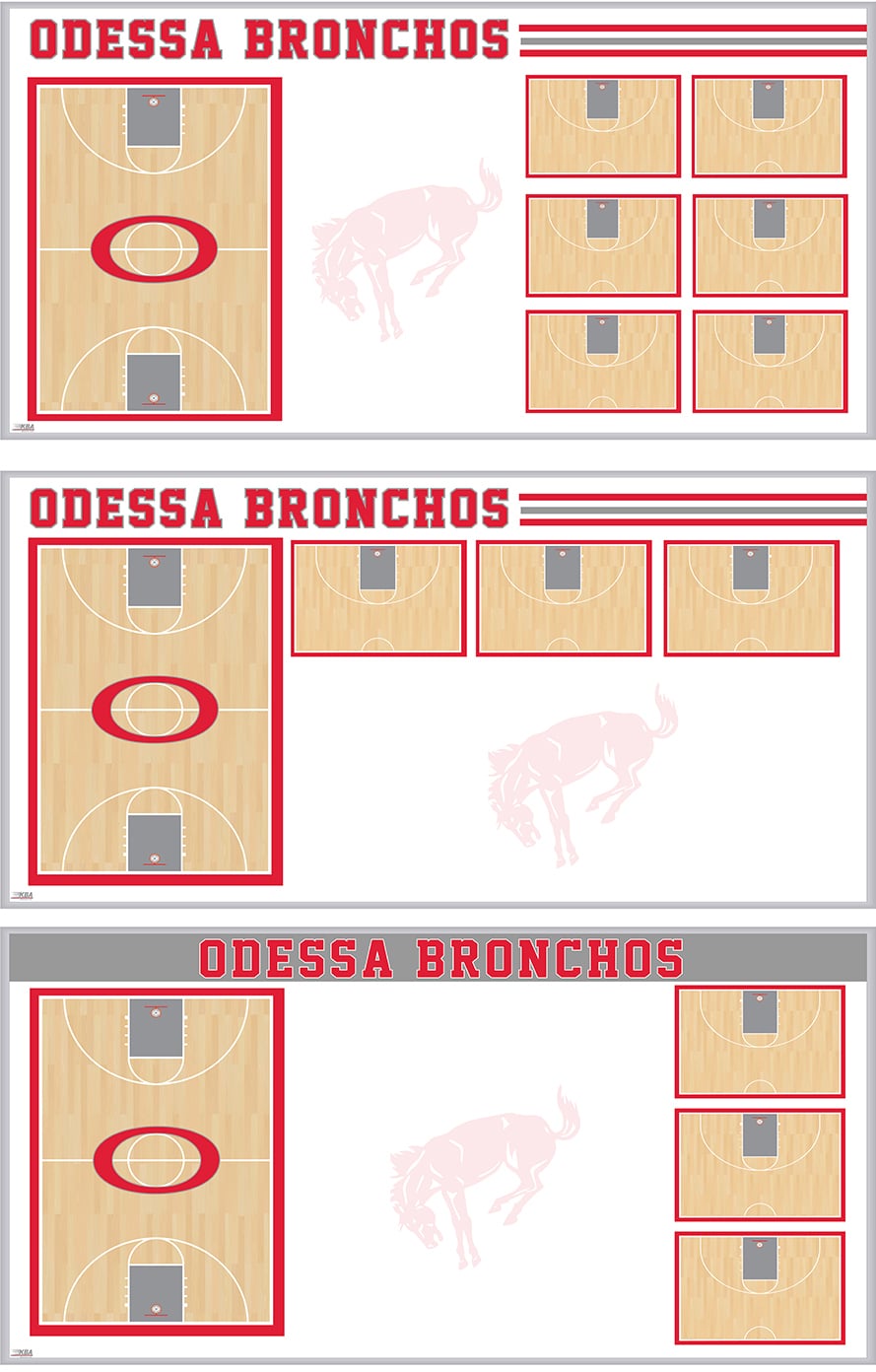 KBA Custom Athletic Whiteboard Field & Court Dry Erase Boards