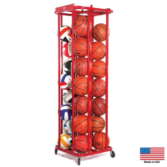 per Palloni da Pallavolo Size : 5-Tier Stoccaggio di Racchette da Badminton ZLI Carrello Porta Palline Rack Verticale Bifacciale Robusto Espositore da Basket in Acciaio Inossidabile 