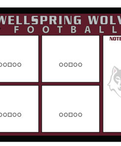 Custom Football Locker Room Whiteboard