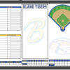 kba custom baseball whiteboard